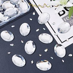 30pcs Self-Adhesive Acrylic Rhinestone Stickers&nbsp;FIND-FG0001-94B