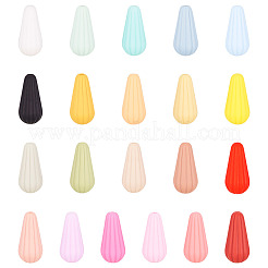 42Pcs 21 Colors Silicone Focal Beads&nbsp;SIL-TA0001-08