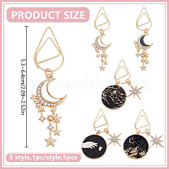 5Pcs Metal Paper Clips&nbsp;AJEW-OC00031
