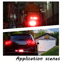 200Pcs PET Vehicle Reflective Warning Sign Film Stickers&nbsp;AJEW-GO0005-39