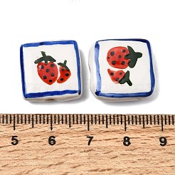 Fruits Hand Painted Handmade Porcelain Beads&nbsp;LAMP-D303-06E-05