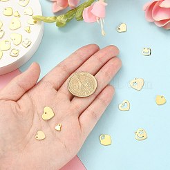 50Pcs 10 Styles 201 Stainless Steel Charms&nbsp;STAS-CJ0002-23