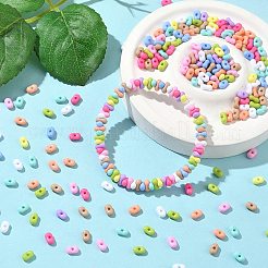 60G 10 Colors Opaque Acrylic Beads&nbsp;MACR-CJ0002-20