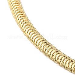 Rack Plating Brass Flat Rope Chain Necklaces&nbsp;NJEW-A009-02G