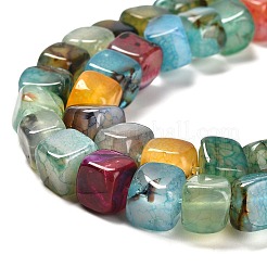 Natural Dragon Veins Agate Beads Strands&nbsp;G-NH0018-A02-01