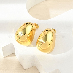 Teardrop 304 Stainless Steel Stud Earrings for Women&nbsp;EJEW-A125-64G