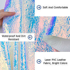 Laser PVC Leather Fabric&nbsp;FIND-WH0139-76B