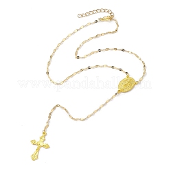 Alloy Cross Pendant Necklaces for Women&nbsp;NJEW-JN04799