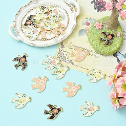 20Pcs 4 Colors Alloy Enamel Pendants&nbsp;ENAM-YW0006-81