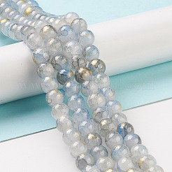 Baking Paint Crackle Glass Bead Strands&nbsp;X1-DGLA-R053-03C