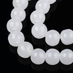 Imitation Jade Glass Beads Strands&nbsp;GLAA-T032-J6mm-01