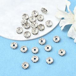 Brass Grade B Rhinestone Spacer Beads&nbsp;RSB038-B01