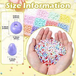 180G 12 Colors 6/0 Opaque Baking Paint Glass Seed Beads&nbsp;SEED-CJ0001-23