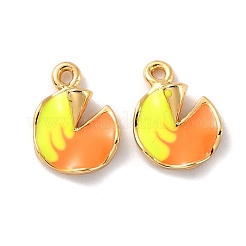 Brass Enamel Pendants&nbsp;KK-P207-021G-RS