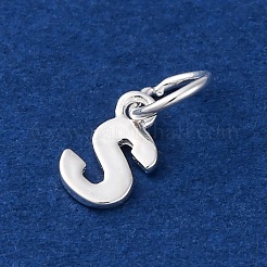 925 Sterling Silver Letter Charms&nbsp;STER-C012-01S-S