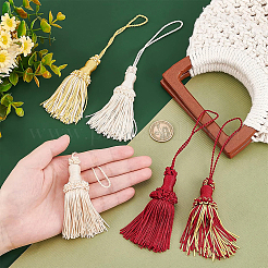 5Pcs 5 Colors Polyester Tassel Pendant Decorations&nbsp;DIY-BC0005-62