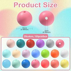 Round Silicone Beads&nbsp;SIL-CJ0001-08