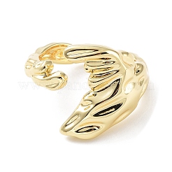 Brass Open Cuff Rings for Women&nbsp;RJEW-D016-03G