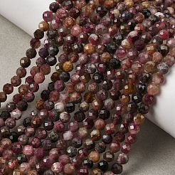 Natural Red Tourmaline Beads Strands&nbsp;G-A318-A01-4mm-02