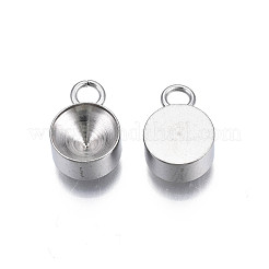 Non-Tarnish 201 Stainless Steel Pendant Rhinestone Settings&nbsp;STAS-S057-44E-P