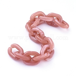 Transparent Acrylic Handmade Cable Chain&nbsp;AJEW-JB00545-09