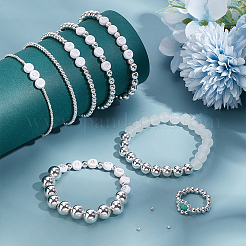 7 Styles Rack Plating Brass Beads&nbsp;KK-PH0010-94S