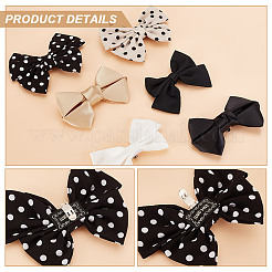 6 Styles Polyester Bowknot Shoe Decorations&nbsp;AJEW-GA0007-58