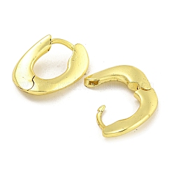 Rack Plating Oval Brass Hoop Earrings for Women&nbsp;EJEW-G410-49G