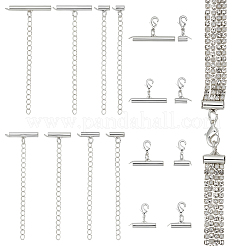 32Pcs 8 Style Brass End with Chain&nbsp;FIND-PH01480