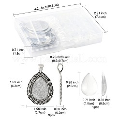DIY Teardrop Pendant Making Kits&nbsp;DIY-FS0009-39