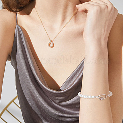 2Pcs 2 Colors 925 Sterling Silver Rhinestone Screw Clasps&nbsp;STER-NB0001-36