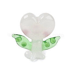 Handmade Lampwork Heart Elfin Figurine Display Decorations&nbsp;LAMP-N034-28