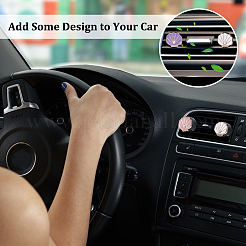 8Pcs 4 Colors Resin Car Air Vent Clips&nbsp;HJEW-OC00237