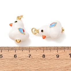 Brass with Enamel Pendants&nbsp;KK-CBA2F11-31G