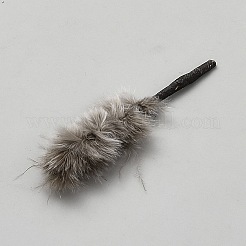 Miniature Resin Artificial Feather Duster&nbsp;MIMO-WH0001-005