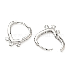 SHEGRACE Brass Hoop Earrings Findings&nbsp;XGR0159P-91P