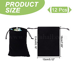 Velvet Packing Pouches Drawstring Bags&nbsp;ABAG-WH0046-30D