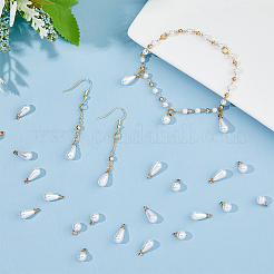 100Pcs 2 Styles Plastic Imitation Pearl Charms&nbsp;KK-FH0006-95