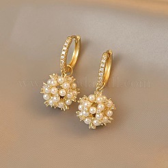 Alloy Rhinestone Hoop Earrings&nbsp;FS-WG20219-01