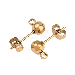304 Stainless Steel Stud Earring Findings&nbsp;STAS-A119-06G