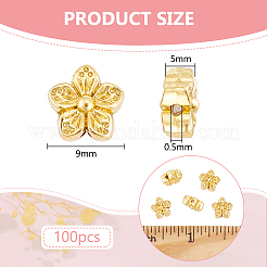 100Pcs Long-Lasting Plated&nbsp;PALLOY-BC0001-15