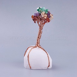 7 Chakra Natural Mixed Gemstone Tree of Life&nbsp;G-P417-01