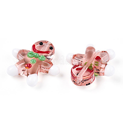 Gingerbread Man Handmade Lampwork Beads&nbsp;LAMP-G150-04F