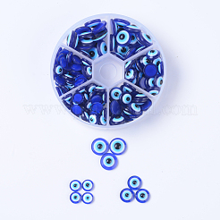 Resin Evil Eye Cabochons&nbsp;CRES-JP0001-12