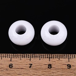 Opaque Acrylic European Large Hole Beads&nbsp;SACR-N019-03K