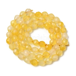 Dyed & Heated Natural Yellow Agate Beads Strands&nbsp;G-K376-F20-01