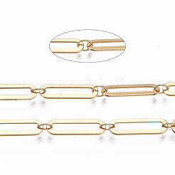 Brass Paperclip Chains&nbsp;CHC-S009-009G