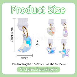 10Pcs 5 Style Plastic Mobile Dustproof Plugs&nbsp;HJEW-DC00057