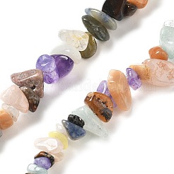 Natural & Synthetic Gemstone Chip Bead Strands&nbsp;G-M205-21