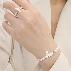6Pcs 2 Styles Natural White Shell Beads&nbsp;BSHE-CJ0001-05